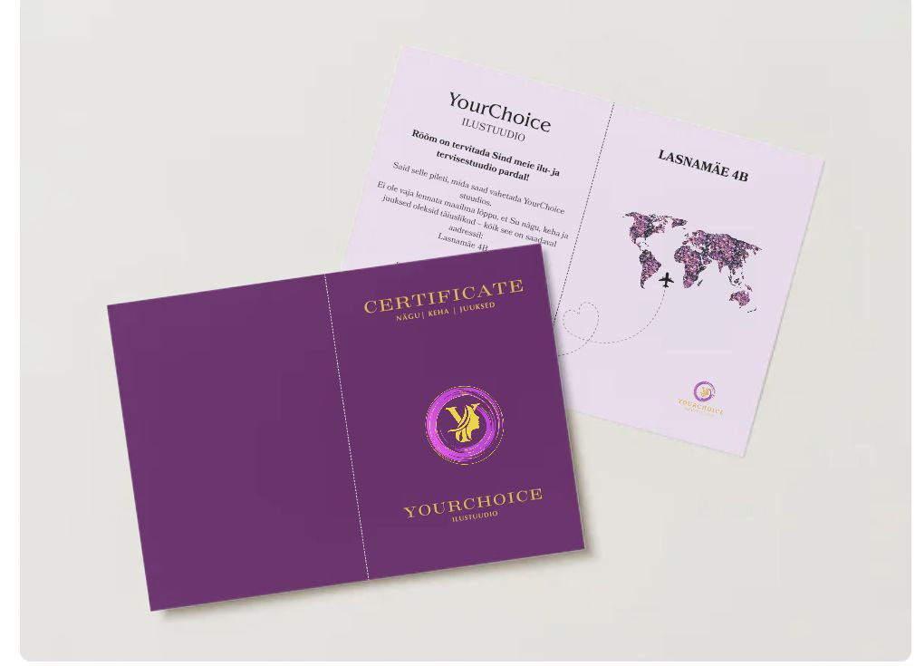Подарочные сертификаты на 120€