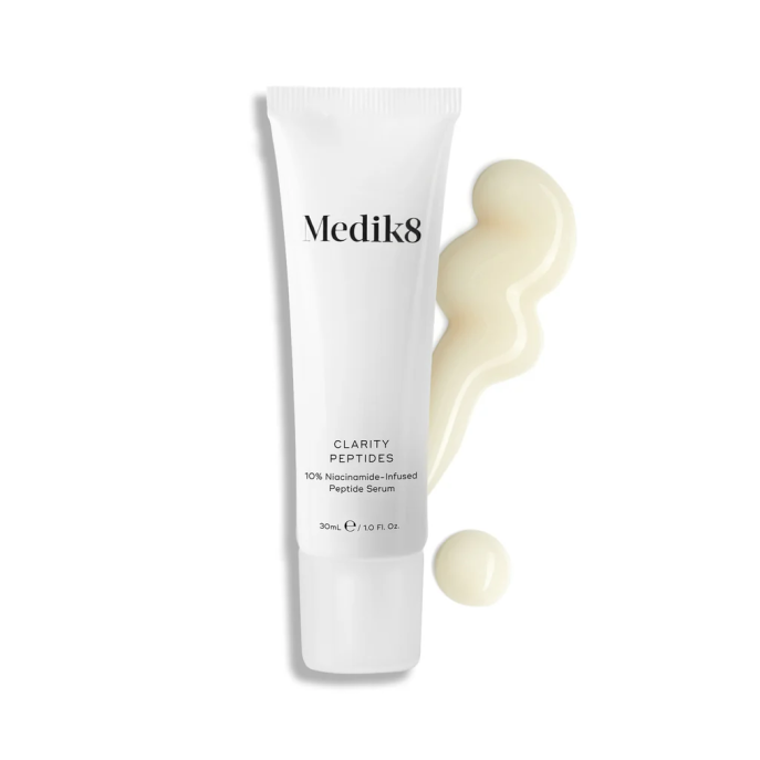 clarifying peptide serum, peptide serum for blemish-prone skin, balancing face serum, anti-imperfection serum, calming face serum