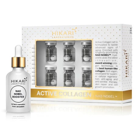 HIKARI Active Collagen + NAD Nobel, HIKARI collagen treatment, buy HIKARI Active Collagen, HIKARI skin rejuvenation set, collagen for radiant skin