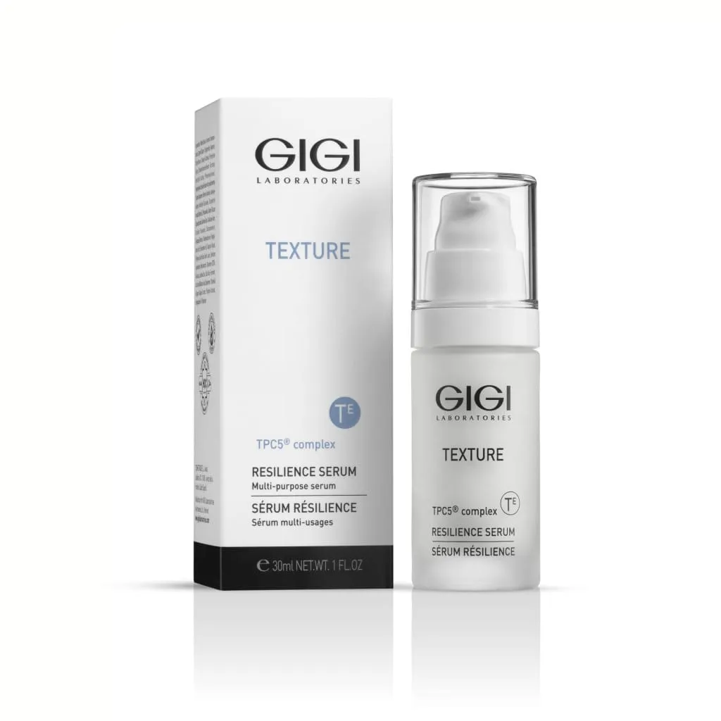 GIGI Texture Resilience Serum, GIGI serum, firming face serum, anti-aging serum, skin elasticity serum, skin resilience serum, professional serum GIGI, rejuvenating serum, nourishing face serum, glowing skin serum, wrinkle reduction serum