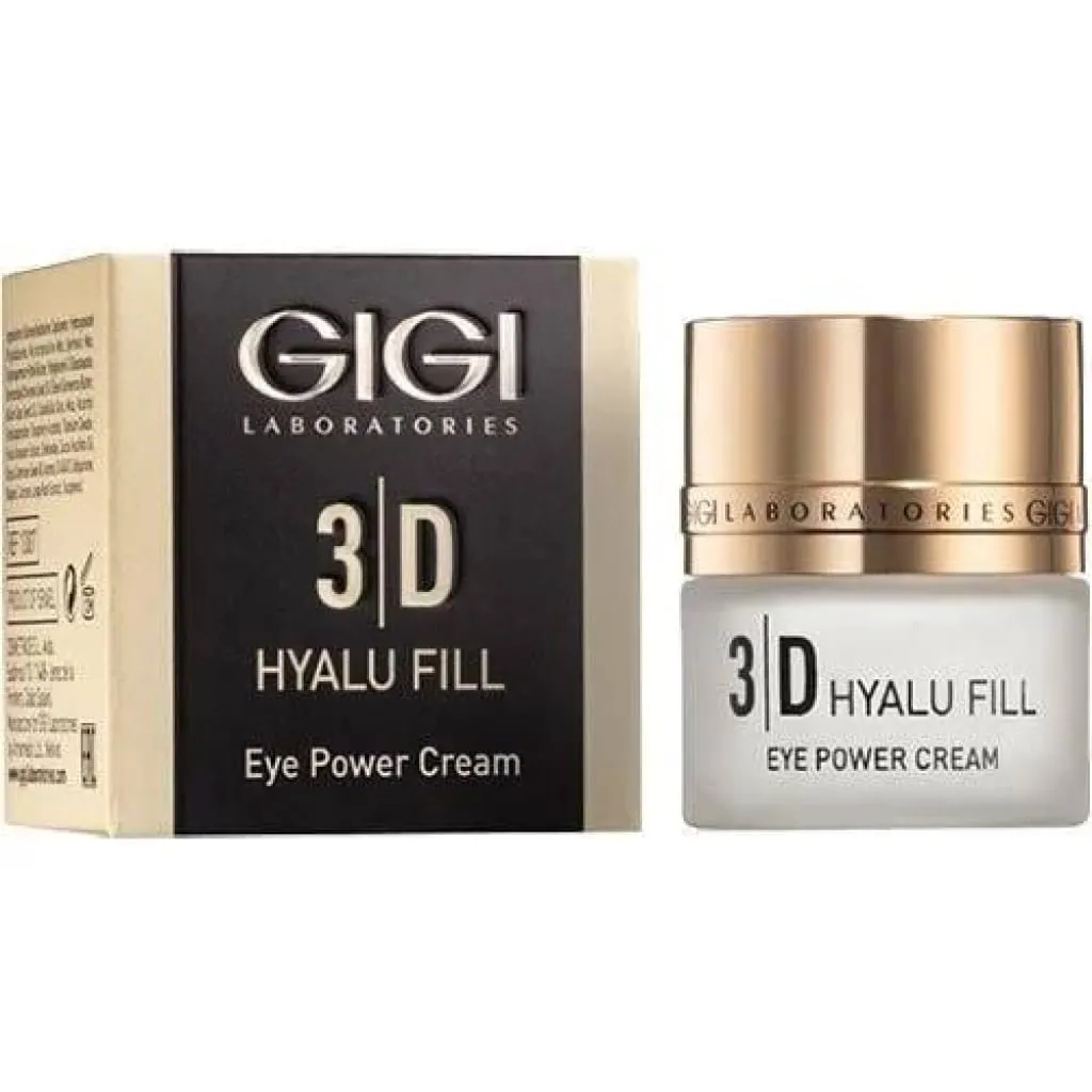 GIGI 3D Hyalu Fill Eye Power Cream, eye cream with hyaluronic acid, anti-aging eye cream, wrinkle reduction eye cream, moisturizing eye cream, cream for puffiness and dark circles, professional GIGI eye cream, lifting eye cream, firming eye cream, cream for sensitive eye area