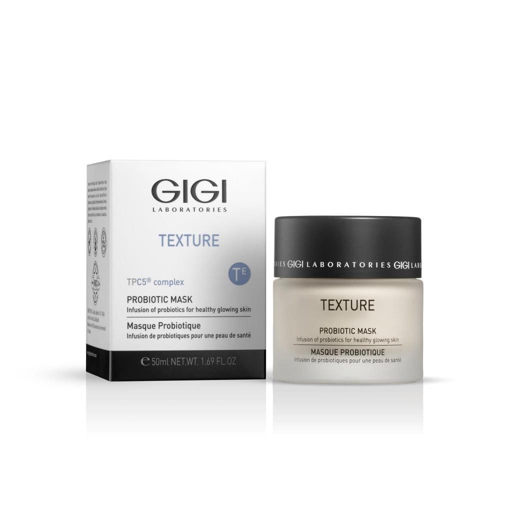 GIGI Texture Probiotic Mask, маска с пробиотиками GIGI, пробиотическая маска для лица, увлажняющая маска GIGI, омолаживающая маска для кожи, питательная маска с пробиотиками, маска для восстановления микробиома кожи, маска для всех типов кожи, профессиональная маска GIGI, маска для сияния кожи, маска от стресса и усталости кожи