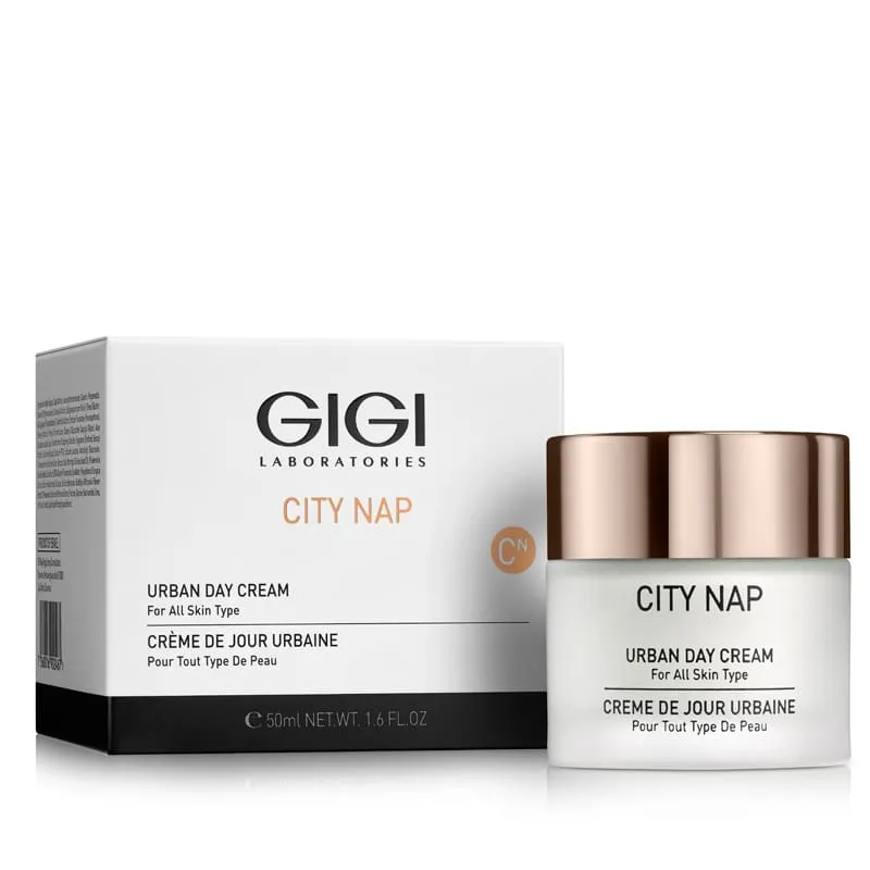 GIGI City NAP Urban Day Cream, GIGI day cream 50 ml, moisturizing face cream, daily moisturizer, protective urban face cream, anti-pollution cream, city skin care, GIGI professional cosmetics, day cream with SPF, daily facial care