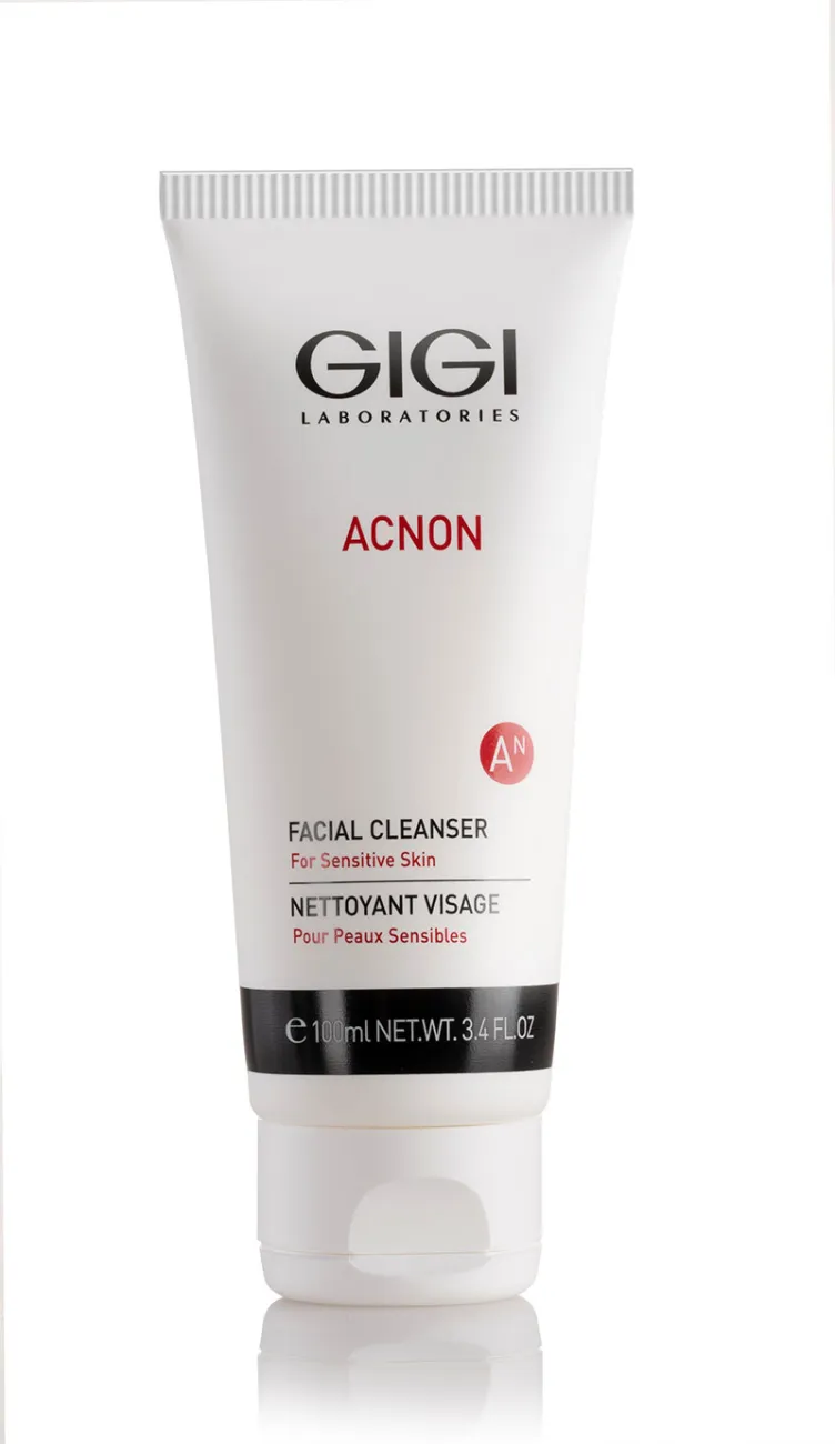GIGI ACNON Facial Cleanser, ACNON cleansing gel, facial cleanser for sensitive skin, gentle face wash, cleansing cream for problem skin, anti-acne face wash, professional GIGI ACNON cleanser, delicate facial cleansing, sensitive skin facial wash, acne control cleanser, skincare for problem skin