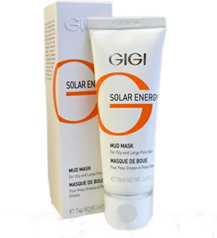 GIGI Solar Energy Mud Mask, грязевая маска для жирной кожи, очищающая маска GIGI, маска для проблемной кожи, маска от прыщей и воспалений, матирующая маска для лица, профессиональная маска GIGI, маска для жирной кожи с минералами, грязевая маска против акне, маска для сужения пор, уход за жирной кожей