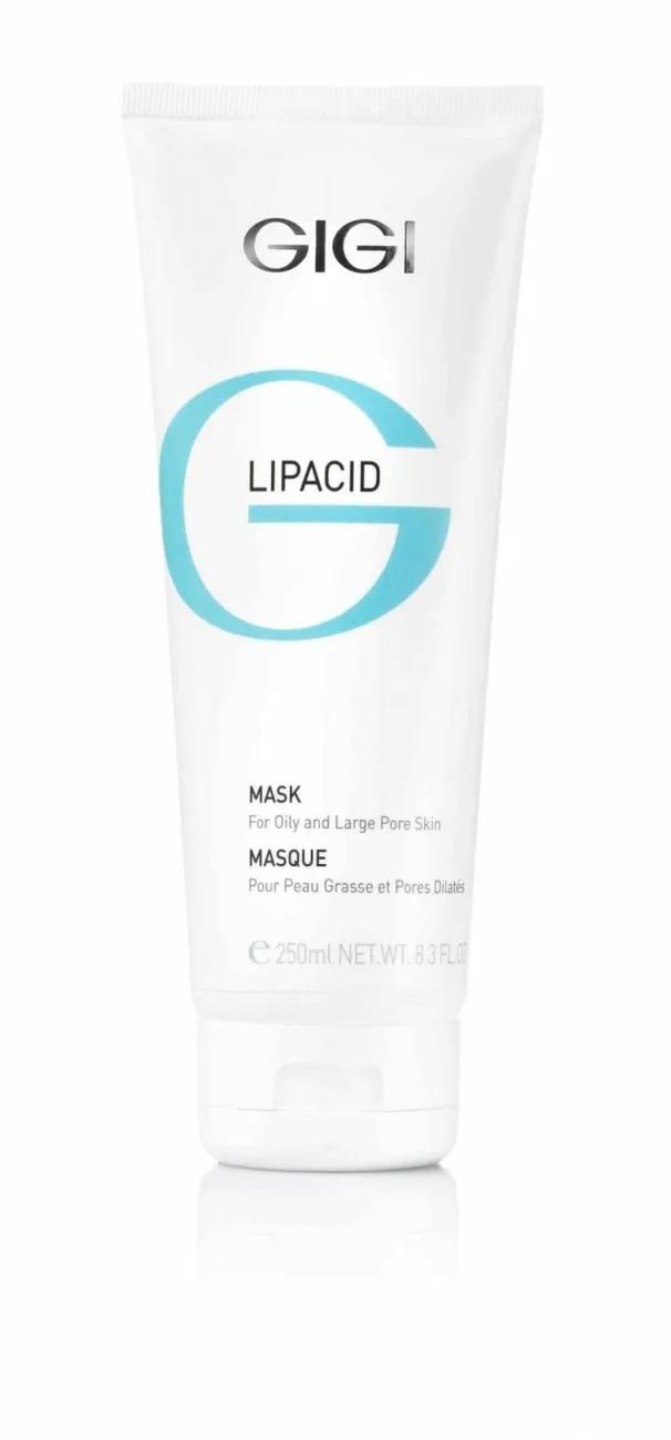 GIGI Lipacid Mask for Oily Skin with Enlarged Pores, GIGI face mask 75 ml, clay mask for oily skin, pore tightening mask, deep cleansing face mask, face mask for problem skin, anti-acne mask, mattifying face mask, professional GIGI skincare, skin care for oily & combination skin