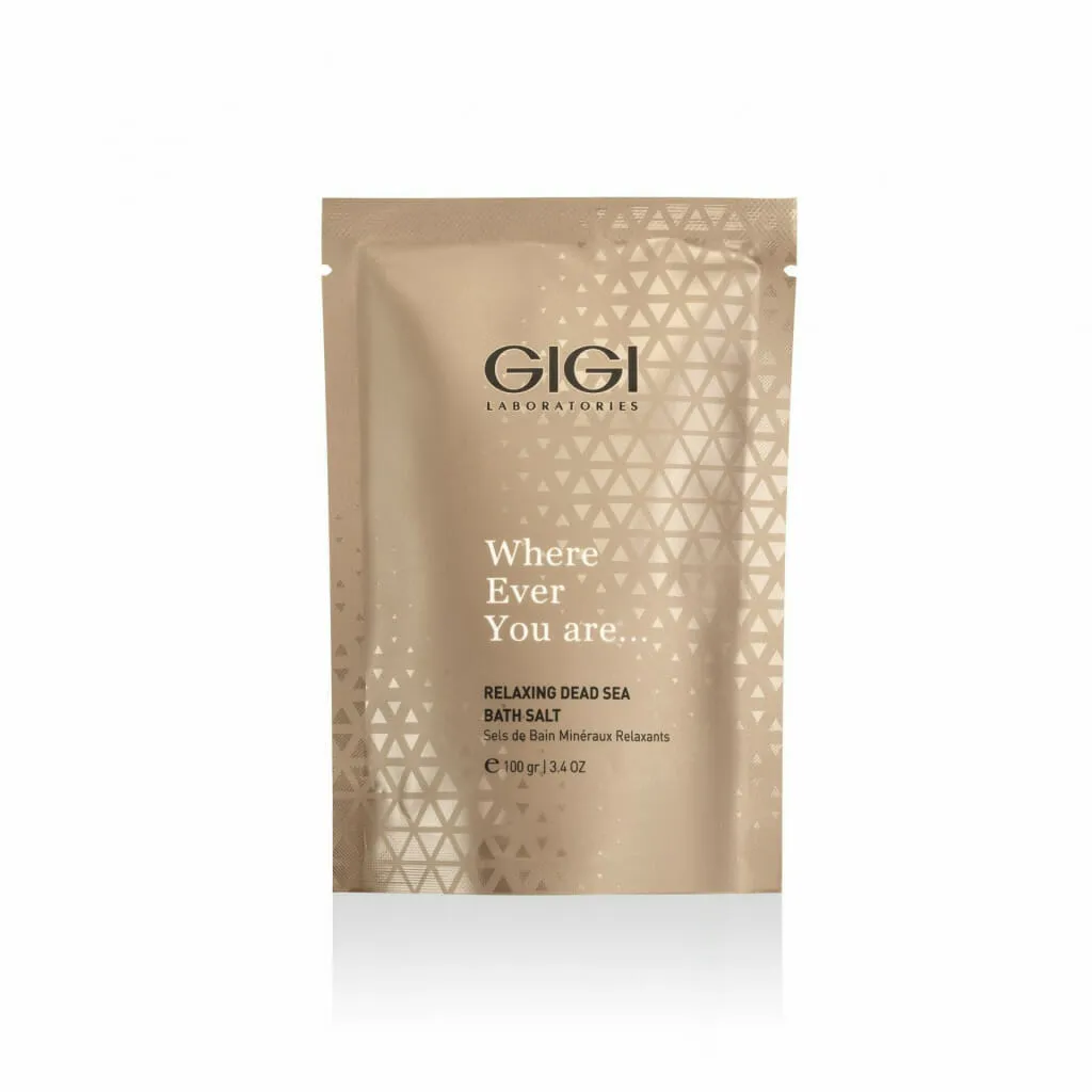 GIGI Relaxing Dead Sea Bath Salt, GIGI bath salt, Dead Sea bath salt, relaxing bath salt, mineral bath salt for skin care, professional GIGI cosmetics, bath salt for relaxation and stress relief, natural Dead Sea salt, skin nourishing bath salt, spa bath salt