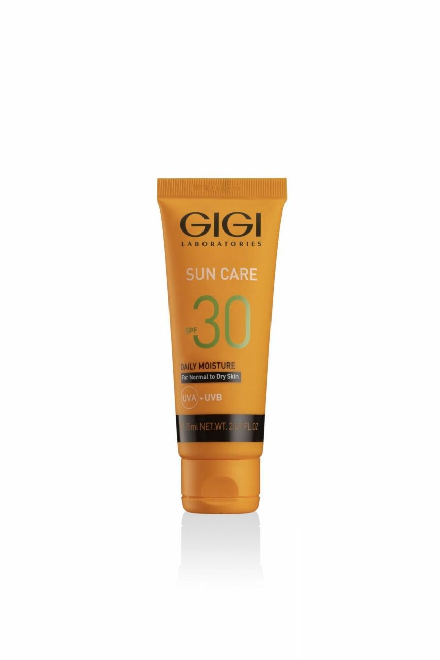 GIGI Sun Care Daily Protector SPF 30, солнцезащитный крем для лица, крем SPF 30 UVA/UVB, увлажняющий крем с SPF 30, дневной крем для нормальной и сухой кожи, солнцезащитный крем GIGI, крем против фотостарения, защитный крем от солнца для лица, профессиональная косметика GIGI SPF 30, крем с защитой от ультрафиолета, уход за кожей с SPF