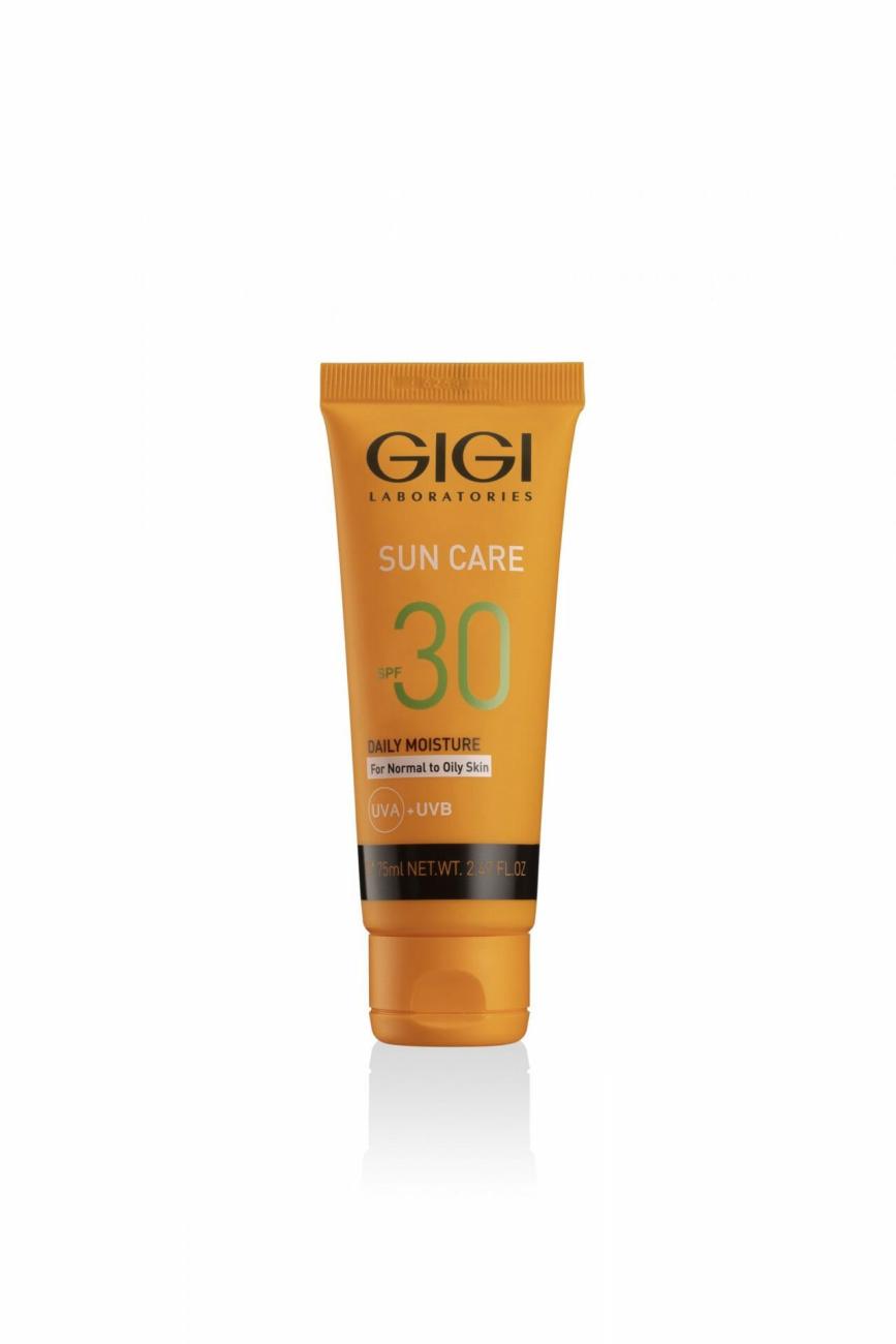 GIGI Sun Care Daily Protector SPF 30, näo päikesekaitsekreem SPF 30, kreem normaalsele ja rasusele nahale, niisutav kreem SPF 30-ga, mattiv kreem rasusele nahale, päevakreem päikesekaitsega, GIGI fotovananemise vastane kreem, professionaalne GIGI kosmeetika SPF 30-ga, UVA/UVB kaitsekreem, UV-kaitsega näokreem, rasuse naha hooldus SPF-iga