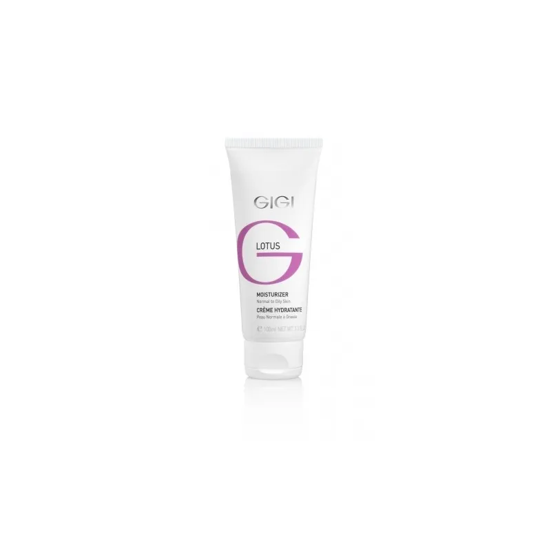 GIGI Lotus Beauty Moisturizer, увлажняющий крем GIGI для нормальной и жирной кожи, крем для лица 100 мл, дневной крем GIGI, матирующий крем для лица, уход за жирной и комбинированной кожей, крем для проблемной кожи, профессиональная косметика GIGI, увлажнение и баланс кожи, крем с экстрактом лотоса
