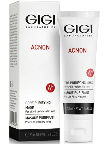 GIGI ACNON Pore Purifying Mask, GIGI cleansing face mask, mask for problem skin, anti-acne face mask, pore-tightening mask, detox mask for oily skin, mattifying mask GIGI, deep pore cleansing mask, professional ACNON mask, mask for inflamed skin