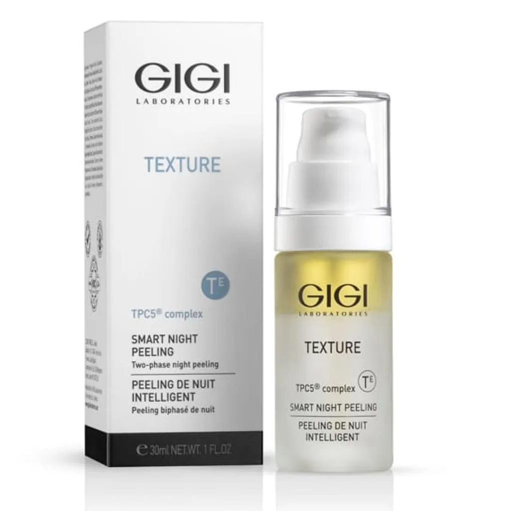 GIGI Texture Smart Night Peeling, GIGI night peeling, smart peeling for face, rejuvenating night peeling, gentle night peeling, professional peeling GIGI, peeling for all skin types, skin renewal peeling, wrinkle reduction peeling, night skin renewal, cosmetic facial peeling