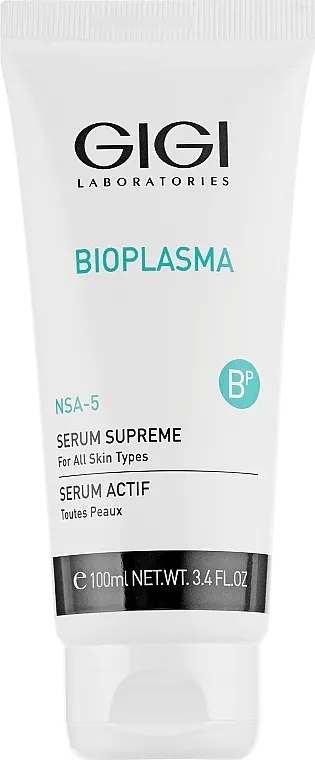 GIGI Bioplasma Serum Supreme, GIGI facial serum, anti-aging serum Bioplasma, moisturizing face serum, wrinkle reduction serum, professional skin serum, rejuvenating facial serum, firming skin concentrate, brightening serum for face, GIGI Bioplasma skincare
