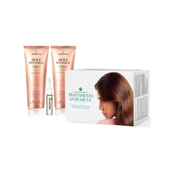 KIT Lotion concentrée anti-hair loss intensive treatment 13x6ml + Huile d'Étoile Captivating Oils Shampoo 150ml + Huile d'Étoile Shining Oils Hair Mask 150ml