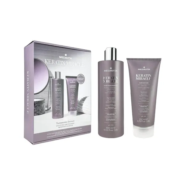 KERATIN MIRACLE KIT SHAMPOO 400ml + MASK 200ml