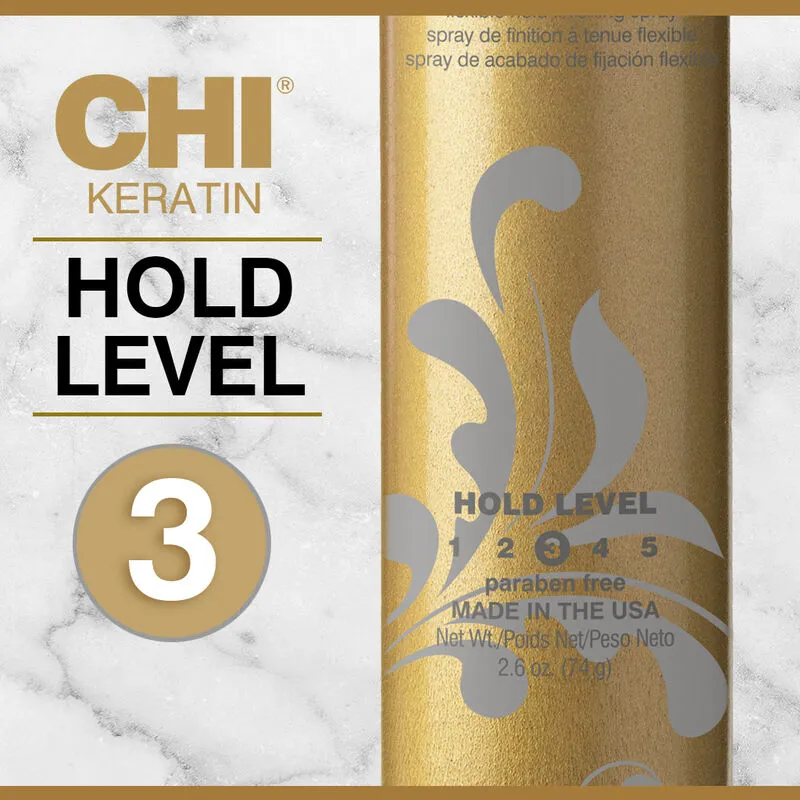 This flexible styling hairspray with lightweight control provides an ultra-smooth hold that seals out