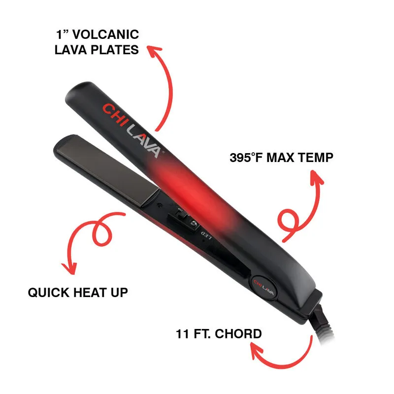 LAVA 1 Inch Analog Volcanic Ceramic Hairstyling Iron
