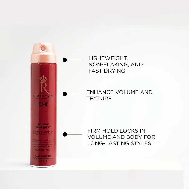 VOLUME HAIR SPRAY: Working hair spray with medium to firm hold