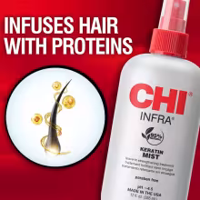 This leave-in treatment infuses hair with proteins to help provide hair with strength