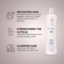 Royal Treatment Bond & Repair Clarifying Shampoo is formulated with natural aloe vera to clarify the hair and scalp without depleting moisture