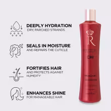 For all hair types, this conditioner deeply penetrates the hair shaft to drench dry, parched strands with instant hydration