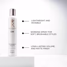 TEXTURE SPRAY: A lightweight working spray with a flexible, natural hold for buildable styles. It provides incredible, long-lasting volume and texture.