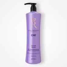 It protects color and deposits violet pigments to neutralize and eliminate unwanted brassy