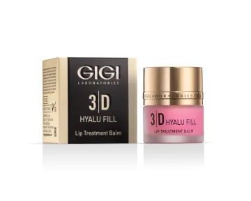 GIGI 3D Hyalu Fill Lip Treatment Balm, lip balm with hyaluronic acid, moisturizing lip balm, anti-aging lip care, balm for dry and chapped lips, professional GIGI lip balm, nourishing lip balm, lip plumping and firming balm, lip skin repair, daily lip care balm
