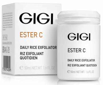 GIGI Ester C Daily Rice Exfoliator, рисовый пилинг GIGI, энзимный пилинг для лица, деликатное очищение кожи, пилинг для сияния кожи, скраб для лица с рисом, GIGI профессиональная косметика, мягкий эксфолиант для всех типов кожи, пилинг для чувствительной кожи, уход за кожей с витамином C