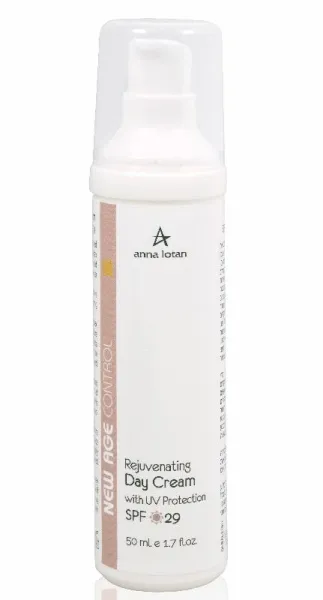 Anna Lotan New Age Control Rejuvenating Day Cream SPF25 75 ml, anti-aging day cream with SPF, moisturizing facial cream with sun protection, brightening day cream Anna Lotan, daily cream for mature skin, AHA day cream, sunscreen face cream, Israeli professional skincare, anti-photoaging cream, nourishing day cream