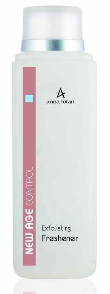 Anna Lotan New Age Control kooriv toonik 200 ml, AHA näovesi, kooriv näovesi, naha uuendav toonik, vananemisvastane toonik Anna Lotan, sära andev kooriv toonik, õrn AHA hooldus, professionaalne Iisraeli kosmeetika, ühtlustav näovesi, igapäevane hooldus AHA hapetega