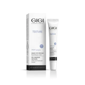 GIGI Texture Magic Eye Rescue Cream, GIGI eye cream, anti-wrinkle eye cream, moisturizing eye cream, anti-aging eye cream, cream for dark circles under eyes, cream for puffiness and swelling, professional eye care cream, nourishing eye cream, cream for sensitive eye area, GIGI rejuvenating eye cream