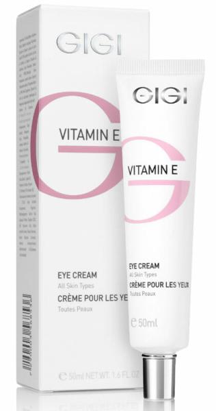 GIGI Vitamin E Eye Cream, eye cream with vitamin E, anti-aging eye cream, moisturizing eye cream, wrinkle reduction eye cream, nourishing eye cream, professional eye care cream, cream for dark circles, puffiness relief eye cream, cream for sensitive eye area