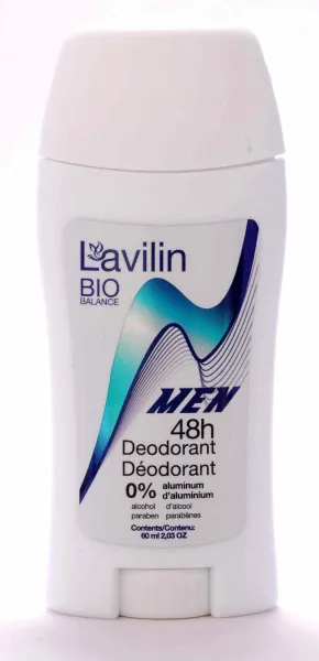 Hlavin Lavilin Stick Deodorant for Men 60 ml, men’s deodorant stick 48h, long-lasting deodorant for men, aluminum free deodorant stick, alcohol free deodorant for men, paraben free deodorant, men’s body care, Hlavin Lavilin skincare, natural deodorant for men, Israeli cosmetics