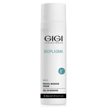GIGI Bioplasma Revival Massage Cream, GIGI massage cream, facial massage cream, massage cream for face and neck, moisturizing massage cream, nourishing massage cream, professional GIGI skincare, skin repair cream, salon massage cream, relaxing massage cream