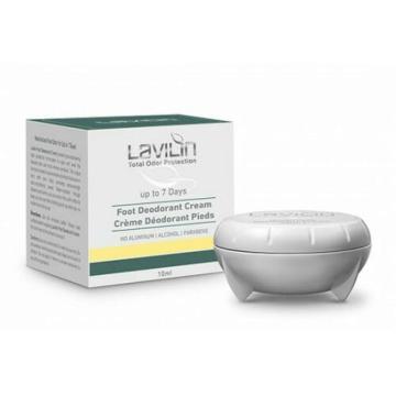 Hlavin Lavilin TOP Foot Cream Deodorant 10 ml, foot deodorant cream, odor control foot cream, aluminum free foot deodorant, alcohol free foot cream, paraben free foot deodorant, natural foot care, hypoallergenic foot deodorant, Israeli cosmetics Hlavin, long-lasting foot deodorant