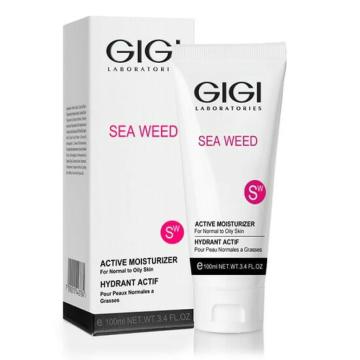 GIGI Sea Weed Active Moisturizer, niisutav kreem merevetikatega, aktiivne niisutav kreem GIGI, kreem kõikidele nahatüüpidele, kreem rasusele ja kombineeritud nahale, mineraalide ja vetikatega kreem, professionaalne GIGI niisutaja, kerge päevakreem, läiget vähendav kreem, vetikaekstraktiga näohooldus