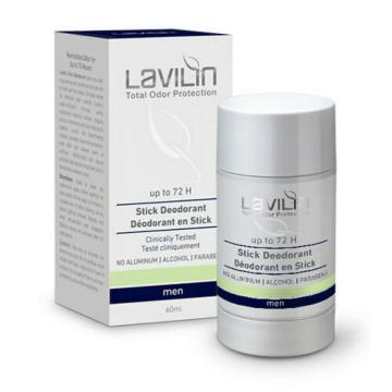 Hlavin Lavilin TOP дезодорант-стик для мужчин 72 часа, мужской дезодорант без алюминия, стойкий дезодорант для мужчин 60 мл, дезодорант без спирта и парабенов, натуральный дезодорант для мужчин, гипоаллергенный дезодорант-стик, защита от пота и запаха, профессиональная израильская косметика, безопасный дезодорант для кожи, дезодорант на 3 дня