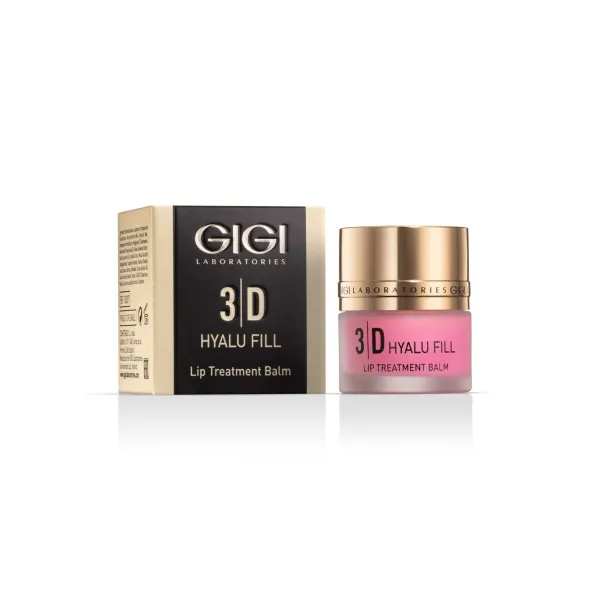 GIGI 3D Hyalu Fill Lip Treatment Balm, lip balm with hyaluronic acid, moisturizing lip balm, anti-aging lip care, balm for dry and chapped lips, professional GIGI lip balm, nourishing lip balm, lip plumping and firming balm, lip skin repair, daily lip care balm