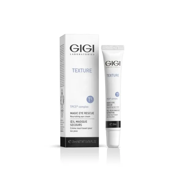 GIGI Texture Magic Eye Rescue Cream, GIGI eye cream, anti-wrinkle eye cream, moisturizing eye cream, anti-aging eye cream, cream for dark circles under eyes, cream for puffiness and swelling, professional eye care cream, nourishing eye cream, cream for sensitive eye area, GIGI rejuvenating eye cream