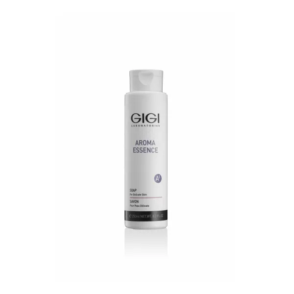 GIGI Aroma Essence Liquid Soap, liquid soap for delicate skin, gentle facial soap GIGI, face wash for sensitive skin, delicate skin cleansing, sulfate-free liquid soap, professional GIGI soap, daily facial cleansing, liquid soap for face and body, mild cleansing face wash