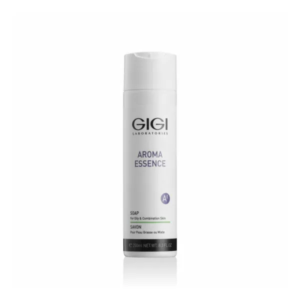 GIGI Aroma Essence Liquid Soap, liquid soap for oily skin, liquid soap for combination skin, face wash for problem skin, anti-shine liquid soap, GIGI cleansing soap, facial wash with plant extracts, deep pore cleansing, professional liquid soap for face, skincare for oily and combination skin