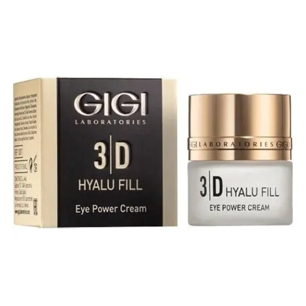 GIGI 3D Hyalu Fill Eye Power Cream, eye cream with hyaluronic acid, anti-aging eye cream, wrinkle reduction eye cream, moisturizing eye cream, cream for puffiness and dark circles, professional GIGI eye cream, lifting eye cream, firming eye cream, cream for sensitive eye area