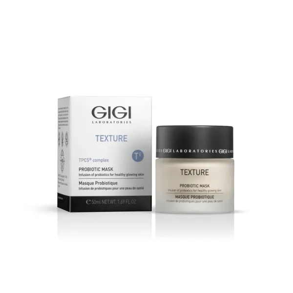 GIGI Texture Probiotic Mask, probiotic face mask GIGI, probiotic mask for skin, moisturizing probiotic mask, rejuvenating face mask, nourishing mask with probiotics, mask for restoring skin microbiome, face mask for all skin types, professional probiotic mask GIGI, skin radiance mask, mask for stressed and tired skin