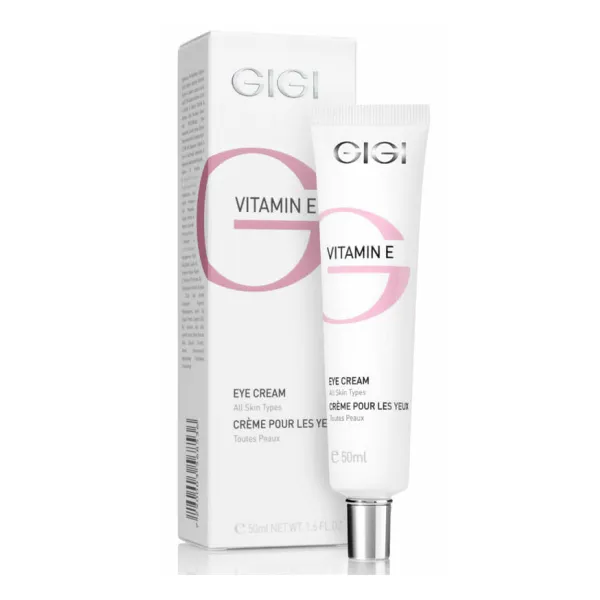 GIGI Vitamin E Eye Cream, eye cream with vitamin E, anti-aging eye cream, moisturizing eye cream, wrinkle reduction eye cream, nourishing eye cream, professional eye care cream, cream for dark circles, puffiness relief eye cream, cream for sensitive eye area