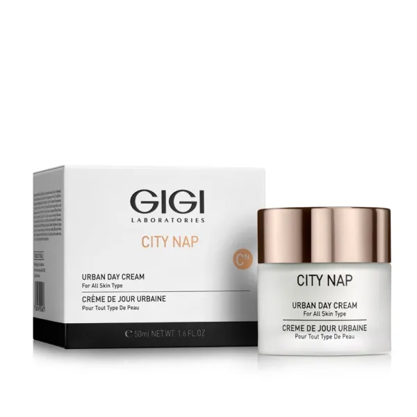 GIGI City NAP Urban Day Cream, GIGI day cream 50 ml, moisturizing face cream, daily moisturizer, protective urban face cream, anti-pollution cream, city skin care, GIGI professional cosmetics, day cream with SPF, daily facial care