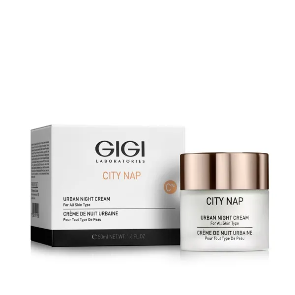 GIGI City NAP Urban Night Cream, GIGI night cream 50 ml, night face cream, anti-aging night cream, skin repair night cream, moisturizing night care, nourishing night cream, professional GIGI cosmetics, night cream for city skin, overnight face treatment