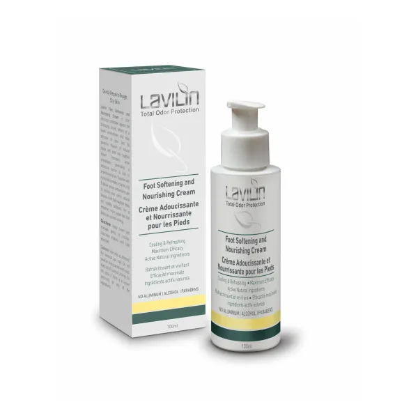 Hlavin Lavilin TOP Foot Softening & Nourishing Cream 100 ml, foot care cream, moisturizing foot cream, nourishing cream for feet, dry skin foot cream, cracked heel repair cream, Israeli cosmetics Hlavin, professional foot care cream, daily foot moisturizer, softening foot treatment