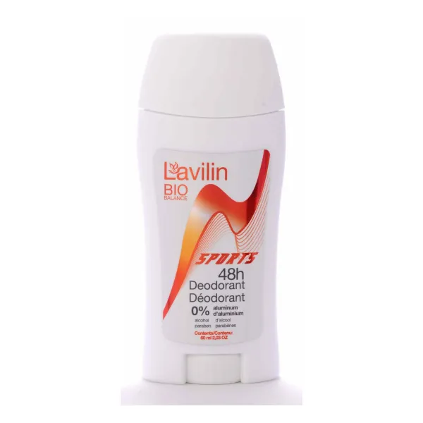Hlavin Lavilin Sport Stick Deodorant 60 ml, sports deodorant stick, long-lasting deodorant 48h, aluminum free deodorant, alcohol free deodorant, paraben free deodorant, natural sports deodorant, men’s deodorant stick, Hlavin Israeli cosmetics, deodorant for athletes  🇪🇪 Eesti: