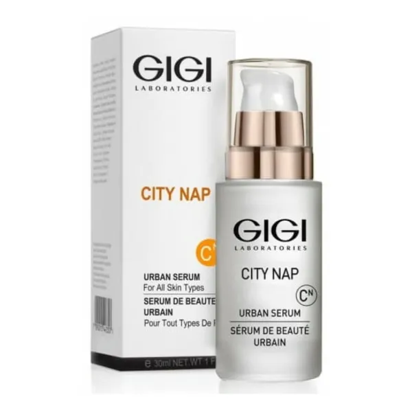 GIGI City NAP Serum, GIGI face serum, anti-aging serum, hydrating face serum, skin glow serum, wrinkle reduction serum, professional GIGI skincare, skin firming serum, urban skincare, serum 30 ml